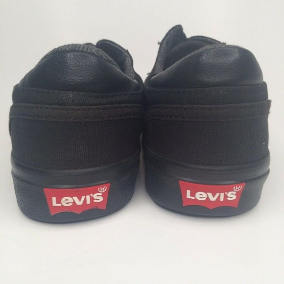 LEVI'S Canvas Shoes Low Top Lace Up Sneakers 8 - Picture 6 of 9